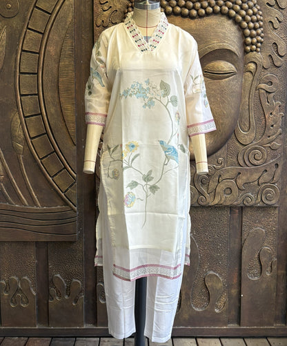 Ivory Garden Kurti Set