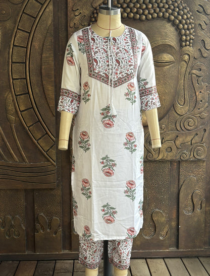 Ivory Charm Dress Suit Set