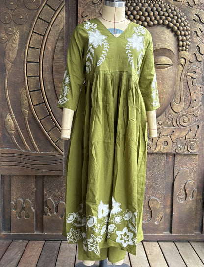 Green Leafy Suit Set