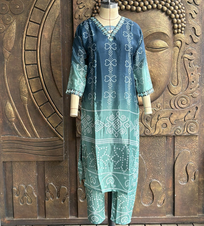 Aqua Rouge Kurthi Set