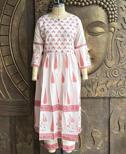 Ivory Pine Bloom Anarkali Set