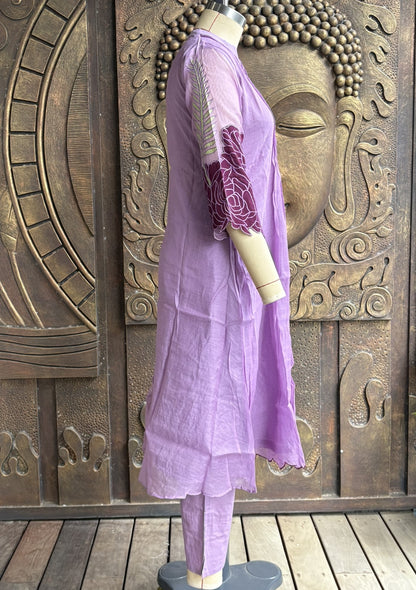 Purple Premium Mulchandery Suit Set