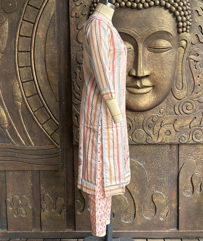 Sand Bloom Kurtha Suit Set