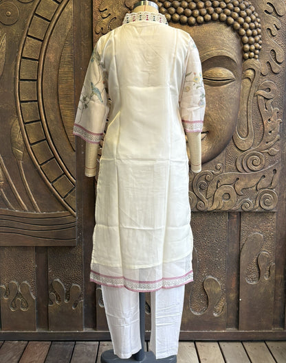 Ivory Garden Kurti Set
