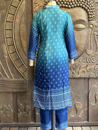 Midnight Teal Luxe Suit Set