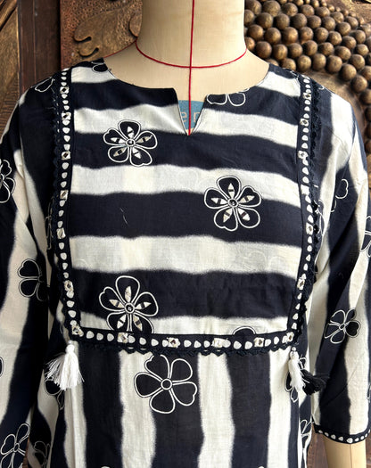 Black Striped Suit Set