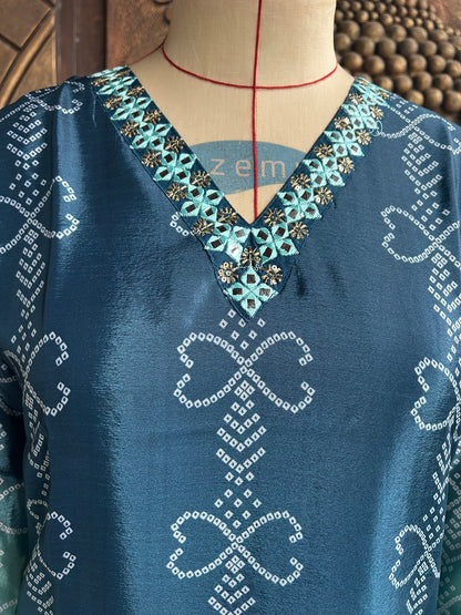 Aqua Rouge Kurthi Set