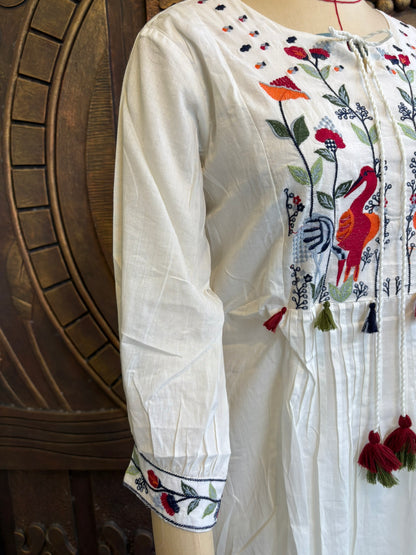 White Floral Coord Set