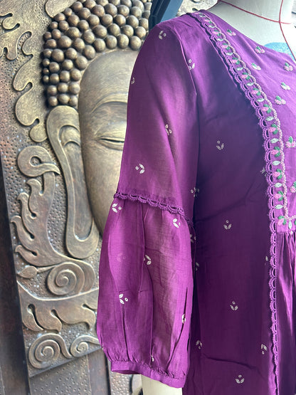 Purple Blossom Suit Set