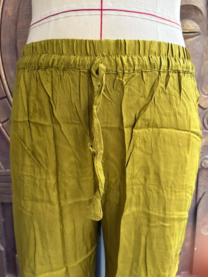 Olive Green Mulchandery Suit Set