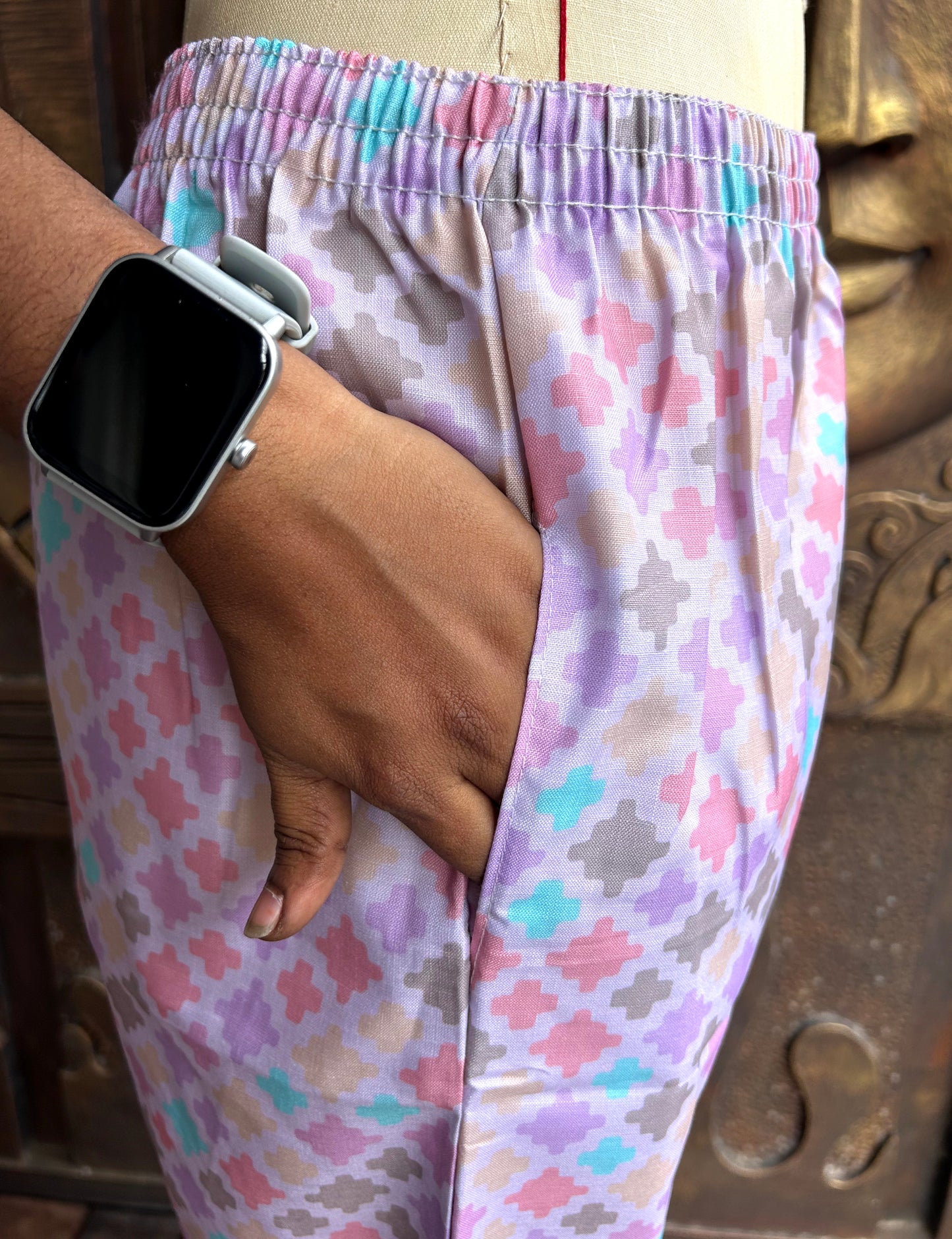 Lavender Bloom Kurthi Set