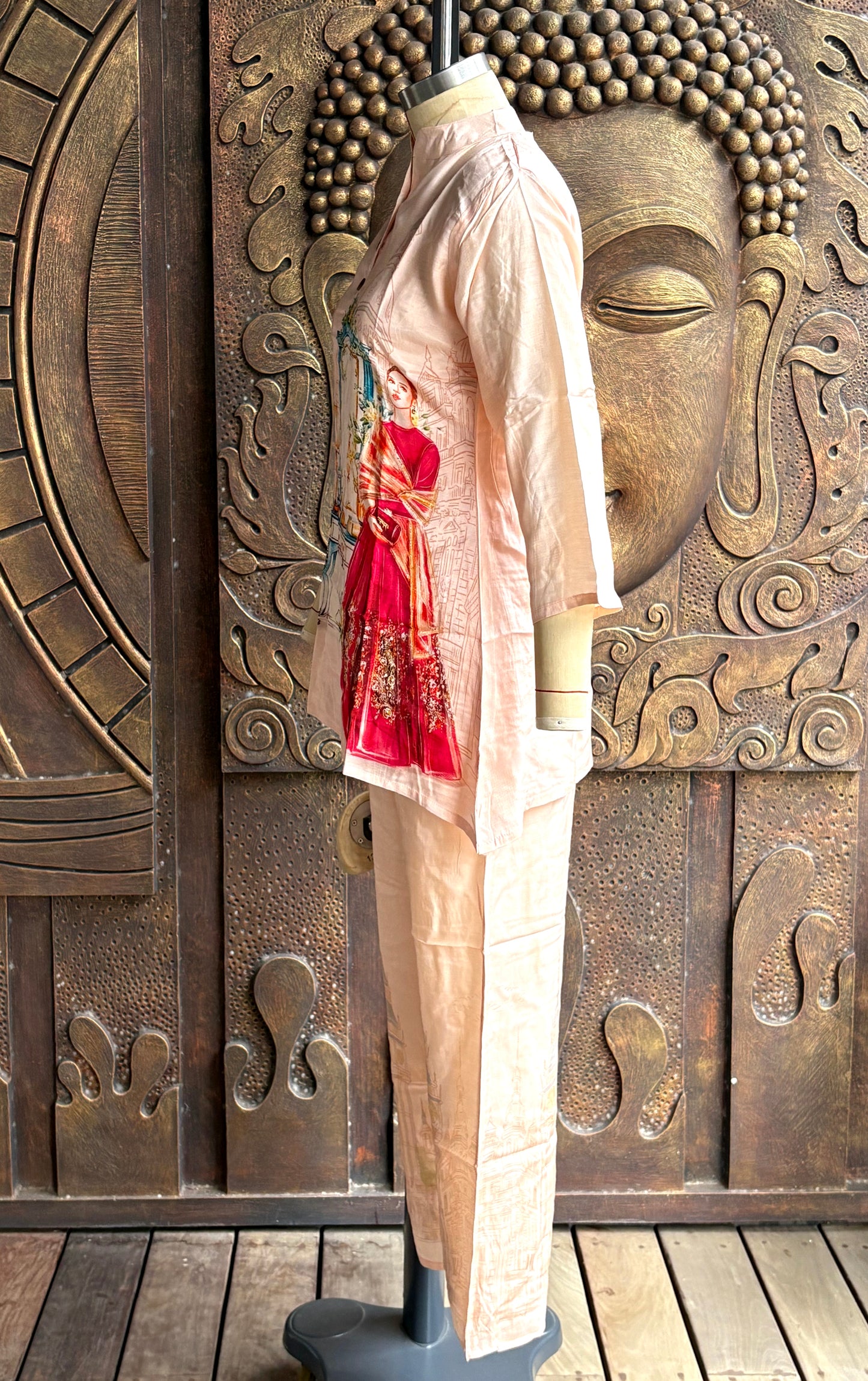 Beige Courtyard Coord Set