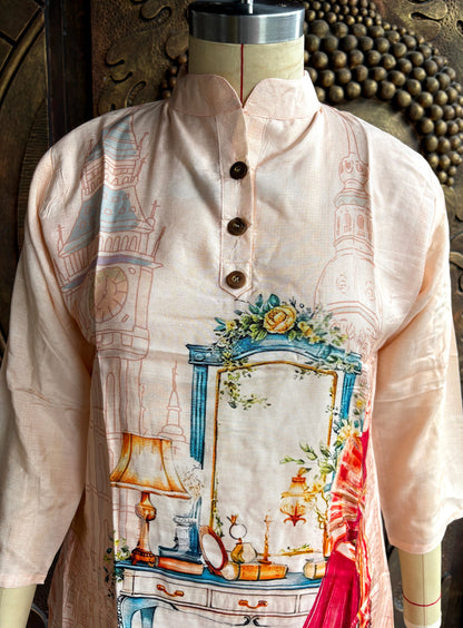 Beige Courtyard Coord Set