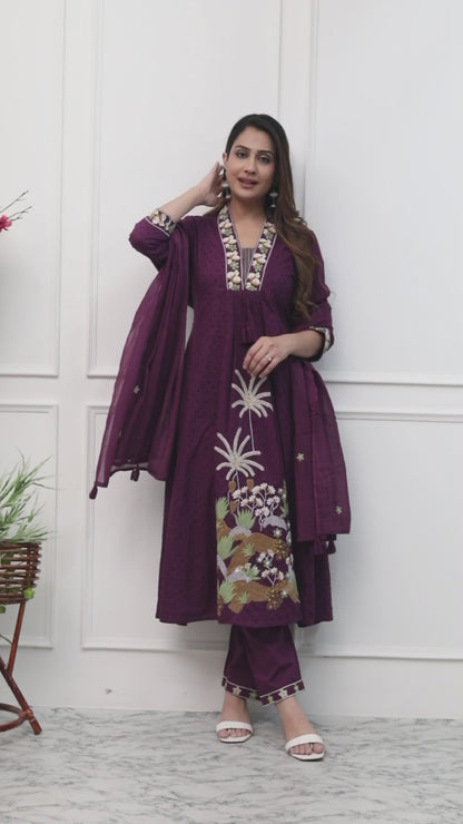 Walnut Midnight Bloom Suit Set